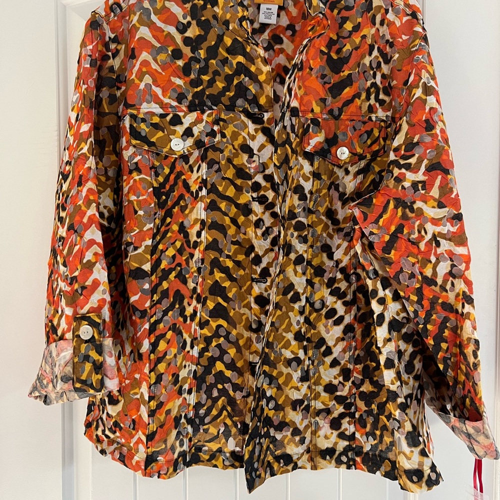 Multicolor Abstract Women's Jacket